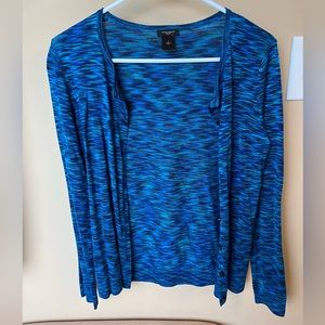 Small Ann Taylor Blue Thin Sweater Cardigan